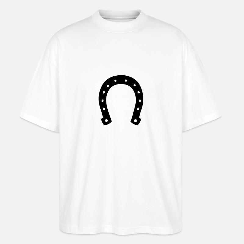 hufeisen - Stanley/Stella Oversized Unisex Bio T-Shirt Blaster 2.0 - Weiß