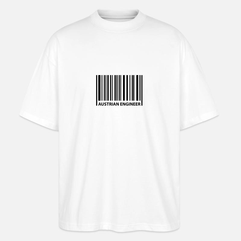 austrian engineer - Stanley/Stella Oversized Unisex Organic T-shirt Blaster 2.0 - white