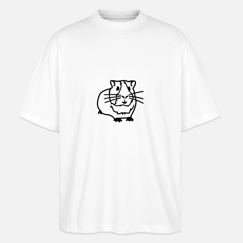 Cochon d'Inde - T-shirt bio Blaster 2.0 coupe oversize Stanley/Stella Unisexe - blanc