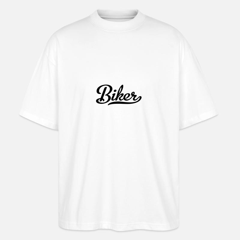 Biker - T-shirt bio Blaster 2.0 coupe oversize Stanley/Stella Unisexe - blanc
