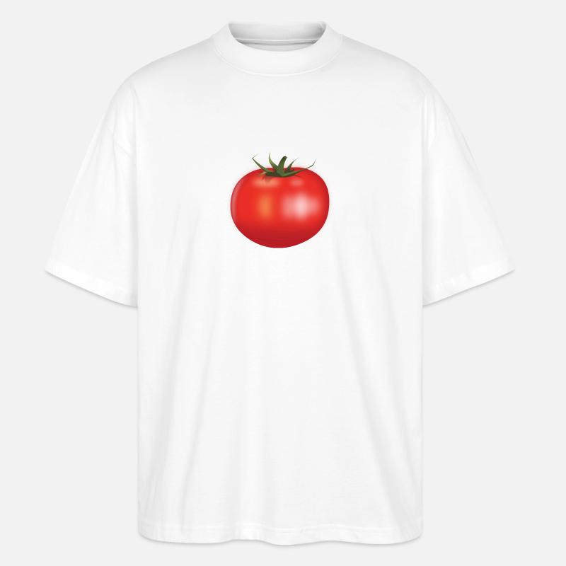 Tomate - Stanley/Stella Oversized Unisex Bio T-Shirt Blaster 2.0 - Weiß