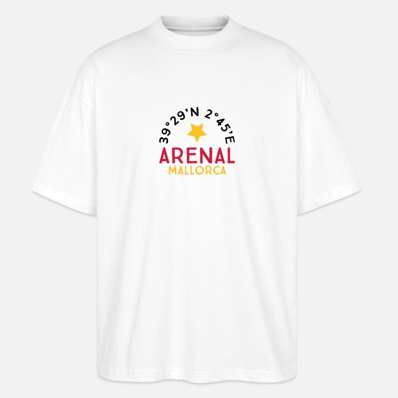 Arenal Mallorca - Stanley/Stella Oversized Unisex Bio T-Shirt Blaster 2.0 - Weiß