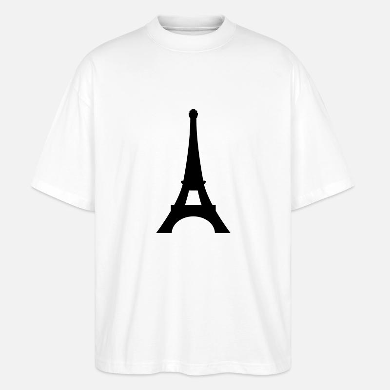 Paris Eiffelturm - Stanley/Stella Oversized Unisex Bio T-Shirt Blaster 2.0 - Weiß