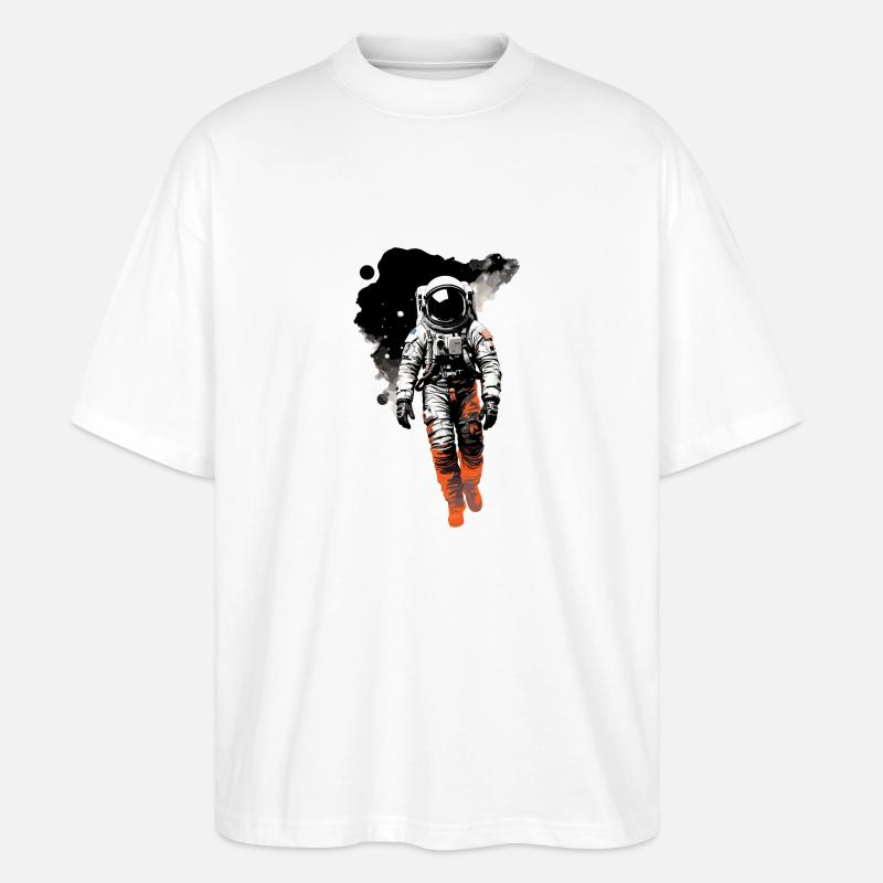 Astronaut - Stanley/Stella Oversized Unisex Bio T-Shirt Blaster 2.0 - Weiß