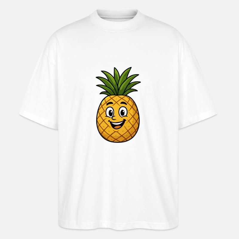 ananas comic - Stanley/Stella Oversized Unisex Bio T-Shirt Blaster 2.0 - Weiß