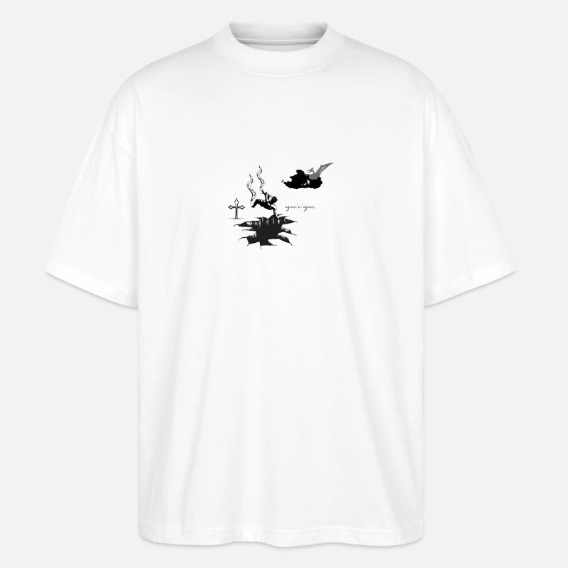 "again 'n' again" - Stanley/Stella Oversized Unisex Bio T-Shirt Blaster 2.0 - Weiß