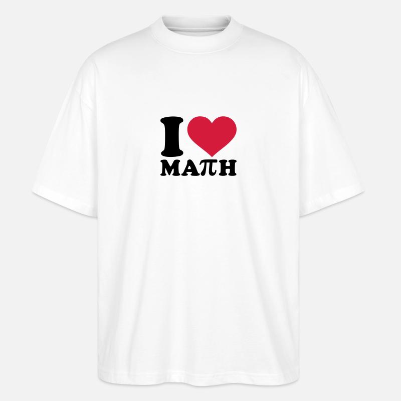 Mathe - Stanley/Stella Oversized Unisex Bio T-Shirt Blaster 2.0 - Weiß
