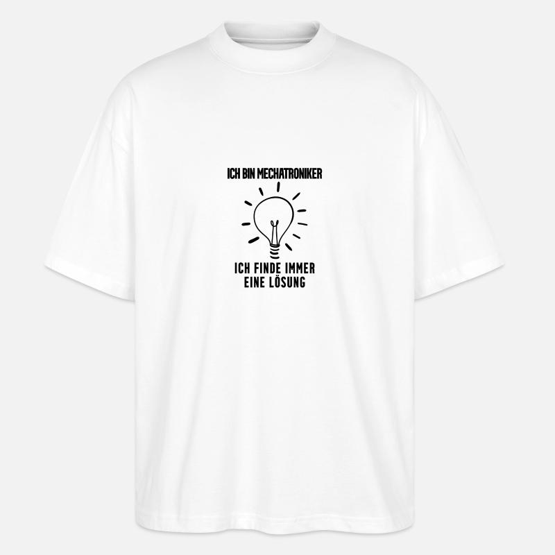 Mechatroniker Geschenk - Stanley/Stella Oversized Unisex Bio T-Shirt Blaster 2.0 - Weiß