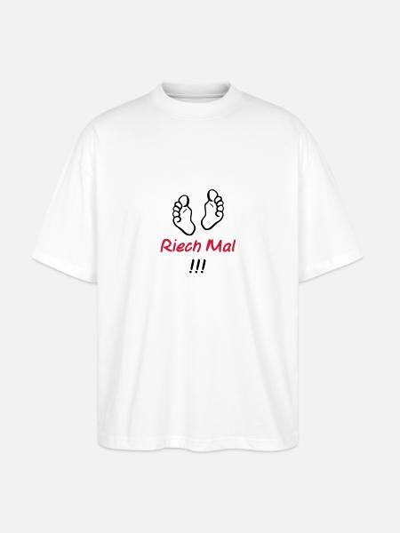 riech_mal - Stanley/Stella Oversized Unisex Bio T-Shirt Blaster 2.0 - Weiß