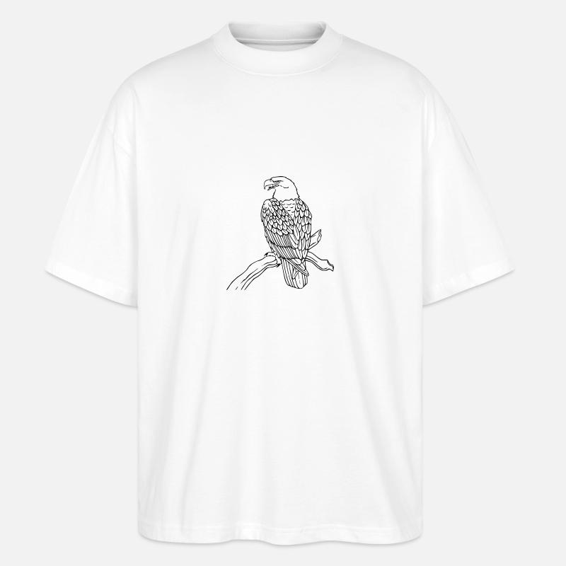 eagle208 - Stanley/Stella Oversized Unisex Bio T-Shirt Blaster 2.0 - Weiß