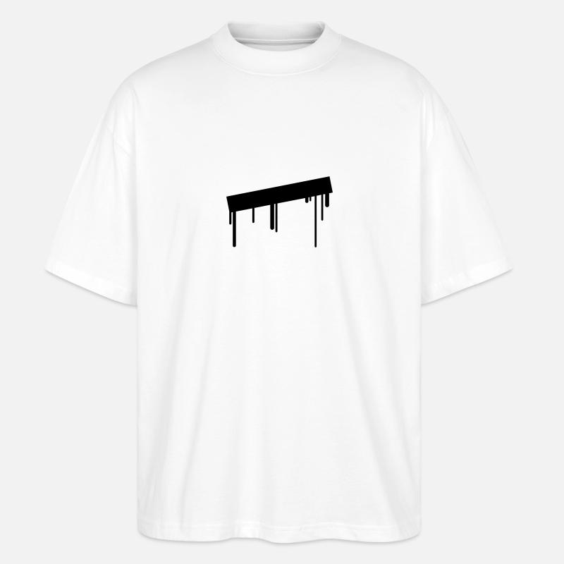 empty_graffiti_frame - Stanley/Stella Oversized Unisex Organic T-shirt Blaster 2.0 - white