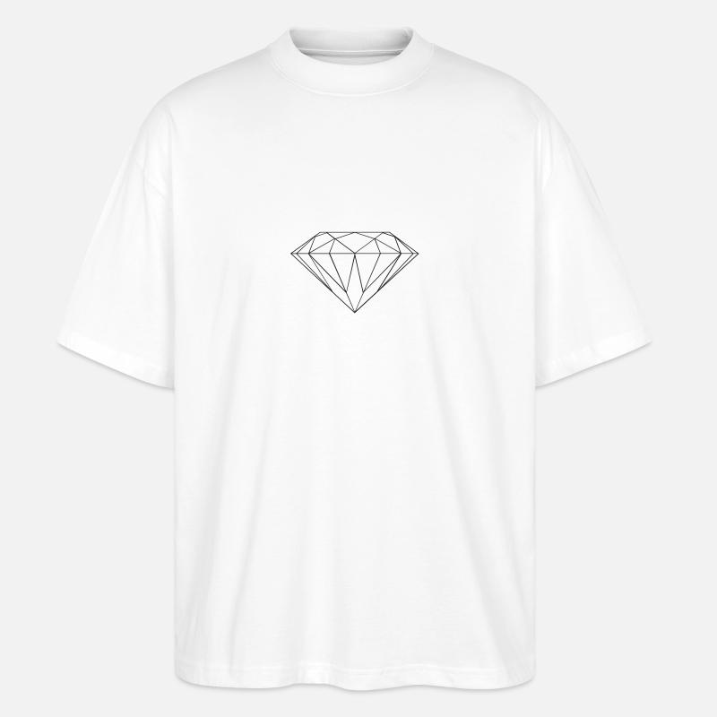 Liams dimond - T-shirt bio Blaster 2.0 coupe oversize Stanley/Stella Unisexe - blanc