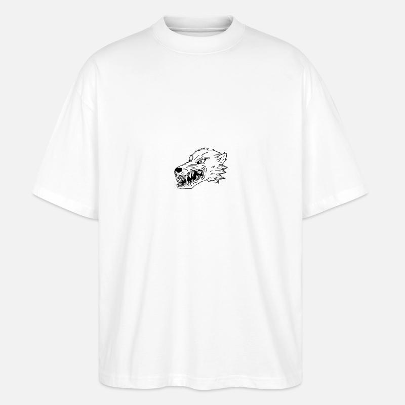 WOLF - Stanley/Stella Oversized Unisex Bio T-Shirt Blaster 2.0 - Weiß