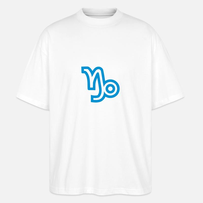 Steinbock - Stanley/Stella Oversized Unisex Bio T-Shirt Blaster 2.0 - Weiß