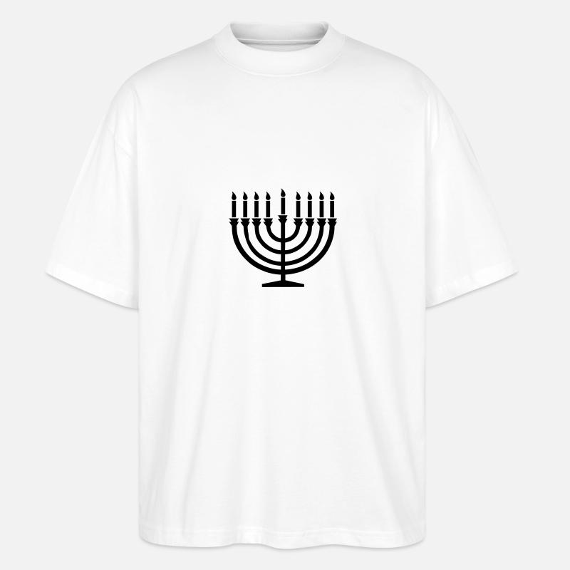 Hanukkah - Stanley/Stella Oversized Unisex Bio T-Shirt Blaster 2.0 - Weiß