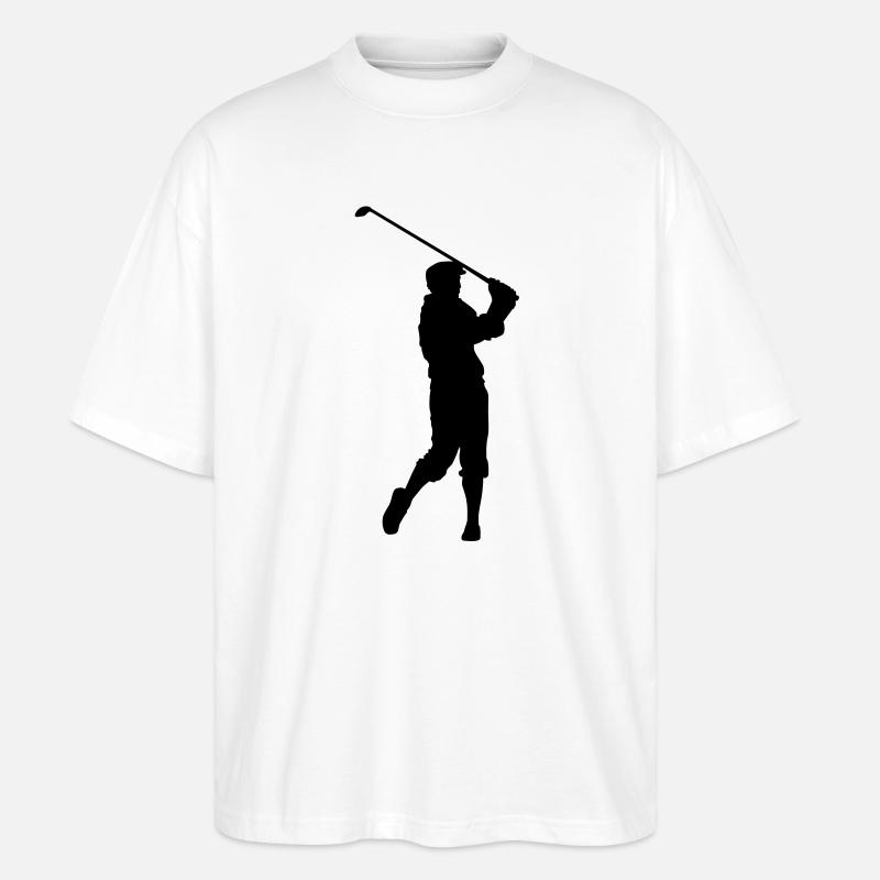 Golfspieler - Stanley/Stella Oversized Unisex Bio T-Shirt Blaster 2.0 - Weiß