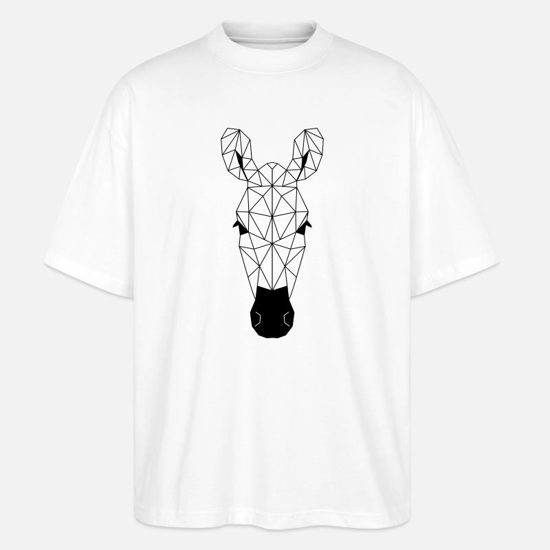 Zebra Polygon - Stanley/Stella Oversized Unisex Bio T-Shirt Blaster 2.0 - Weiß