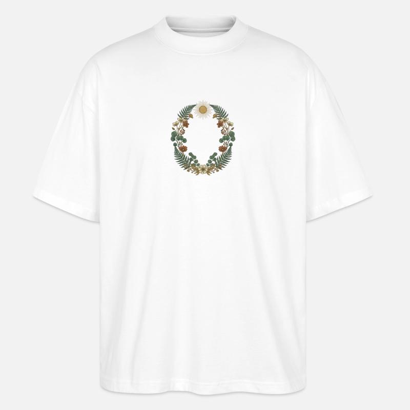 Botanik – Die Größe einer Krone - Stanley/Stella Oversized Unisex Bio T-Shirt Blaster 2.0 - Weiß