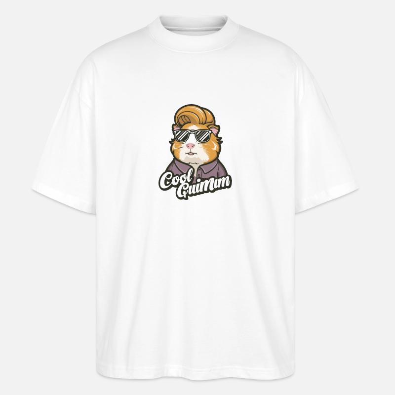 Guinea Pig MOM - Stanley/Stella Oversized Unisex Bio T-Shirt Blaster 2.0 - Weiß