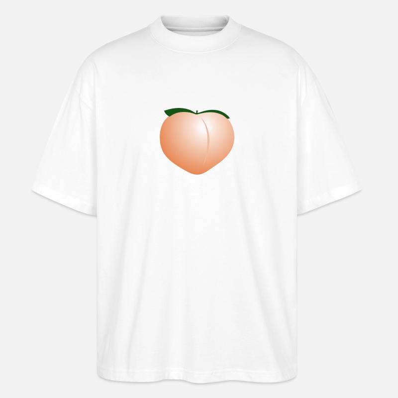 Pfirsich - Stanley/Stella Oversized Unisex Bio T-Shirt Blaster 2.0 - Weiß