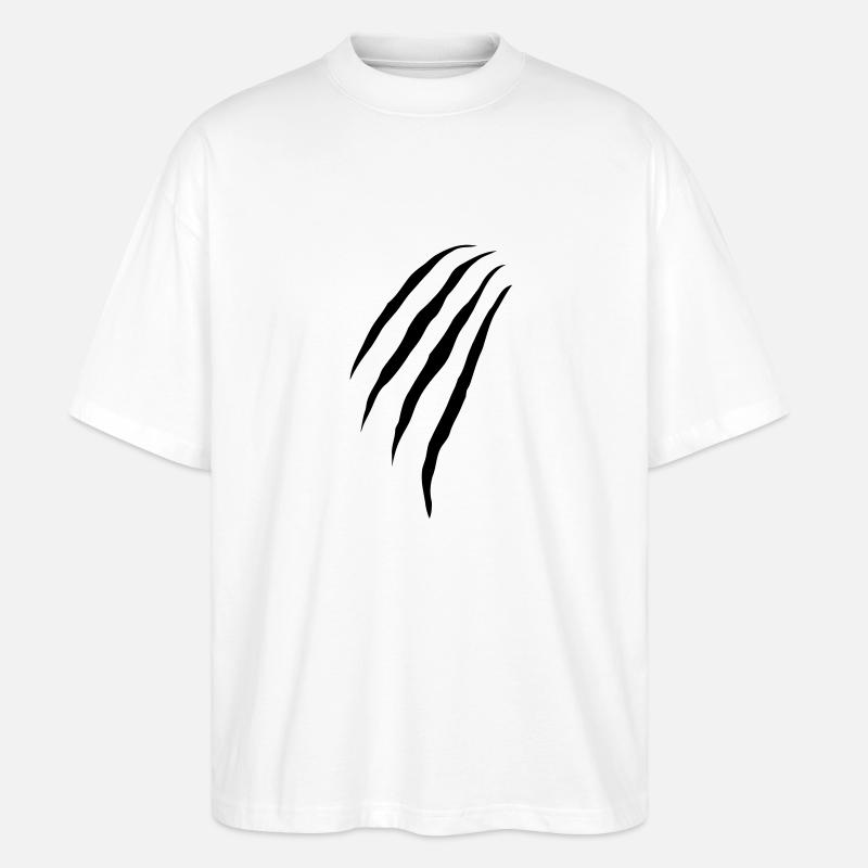 claws - Stanley/Stella Oversized Unisex Bio T-Shirt Blaster 2.0 - Weiß