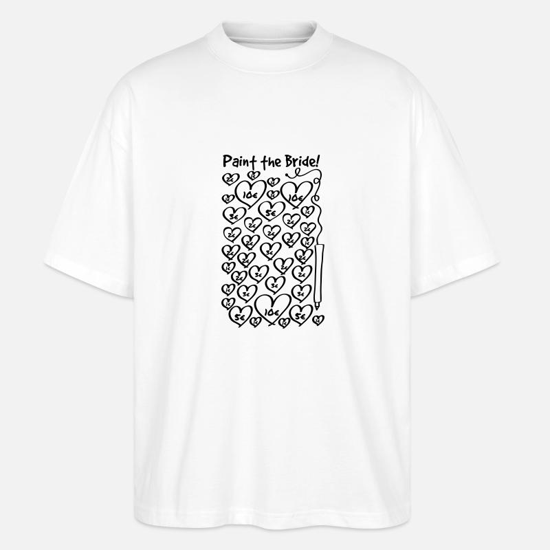 Paint the Bride - JGA - Stanley/Stella Oversized Unisex Bio T-Shirt Blaster 2.0 - Weiß
