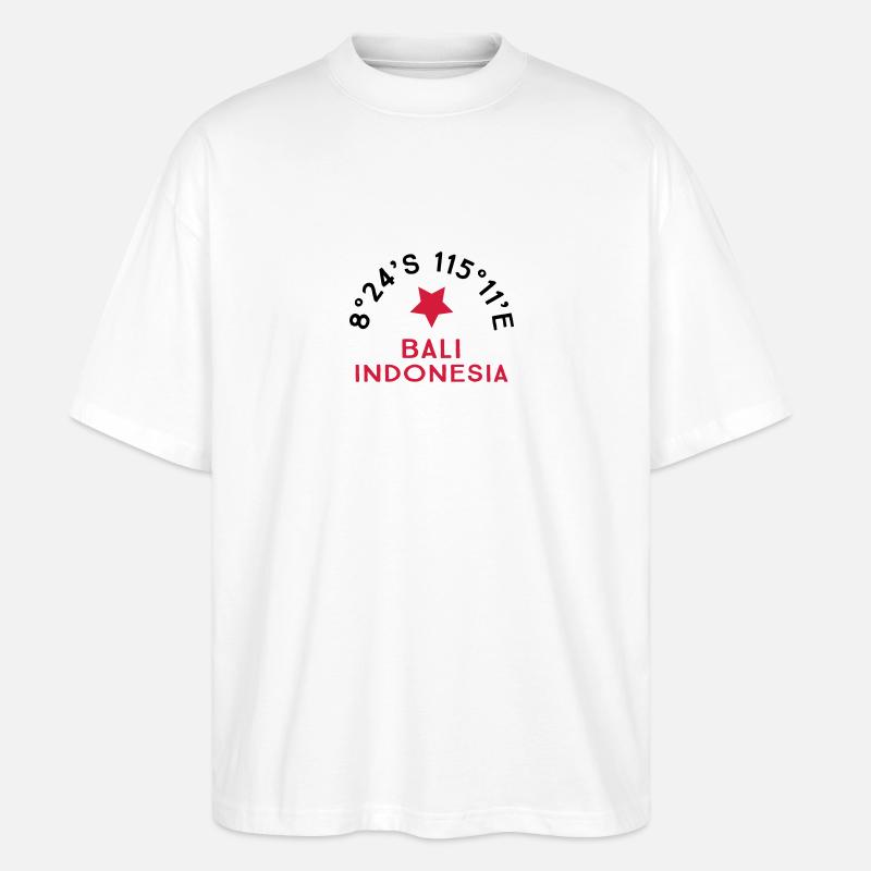 Bali - Stanley/Stella Oversized Unisex Bio T-Shirt Blaster 2.0 - Weiß