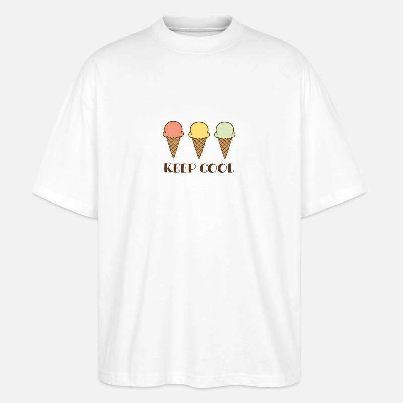 Keep cool - Stanley/Stella Oversized Unisex Bio T-Shirt Blaster 2.0 - Weiß