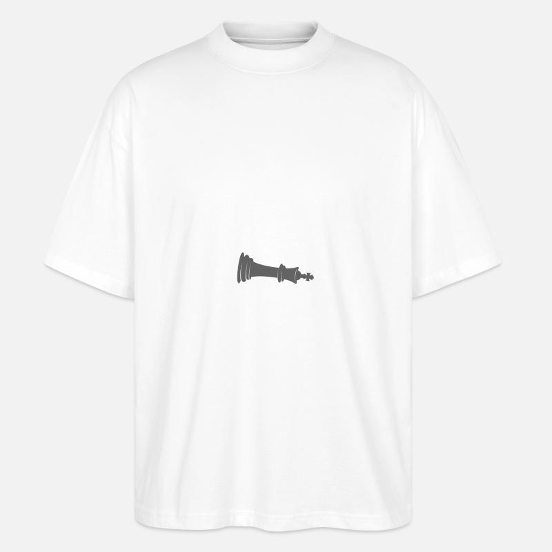 Schach - Schachfiguren - Stanley/Stella Oversized Unisex Bio T-Shirt Blaster 2.0 - Weiß