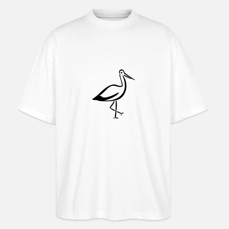 Storch - Stanley/Stella Oversized Unisex Bio T-Shirt Blaster 2.0 - Weiß