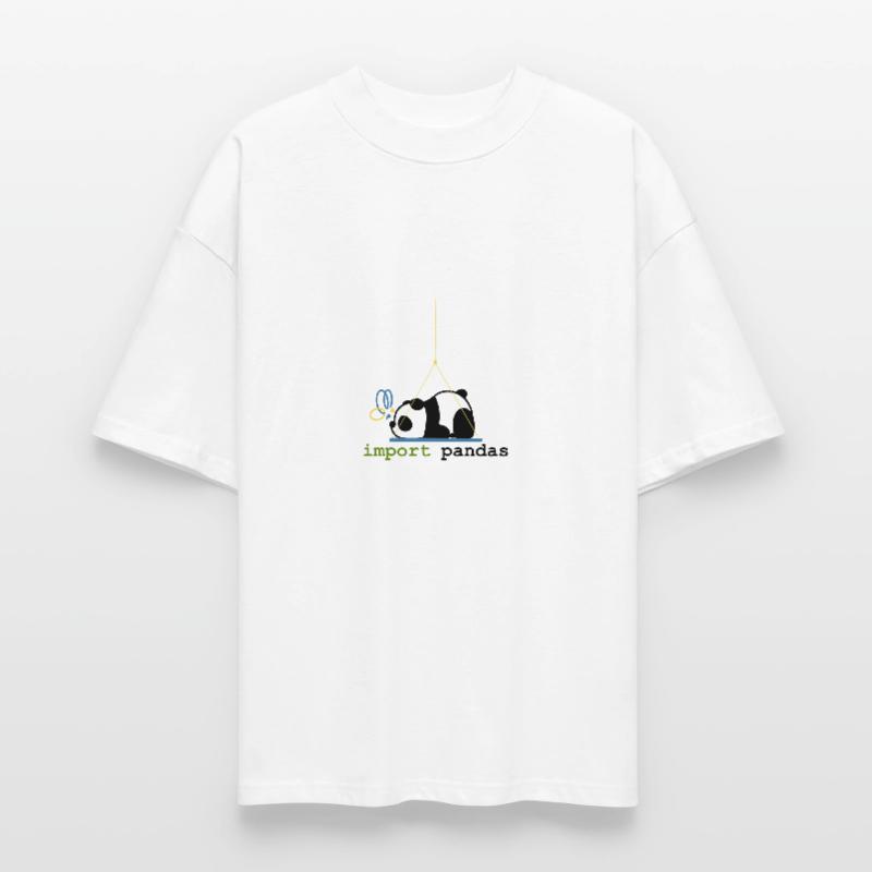 Python Jokes Import Pandas Programmation T-shirt bio Blaster 2.0 coupe oversize Stanley/Stella Unisexe