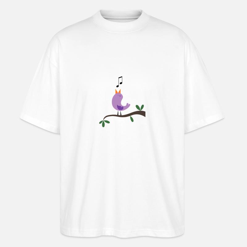 Vogel - Stanley/Stella Oversized Unisex Bio T-Shirt Blaster 2.0 - Weiß