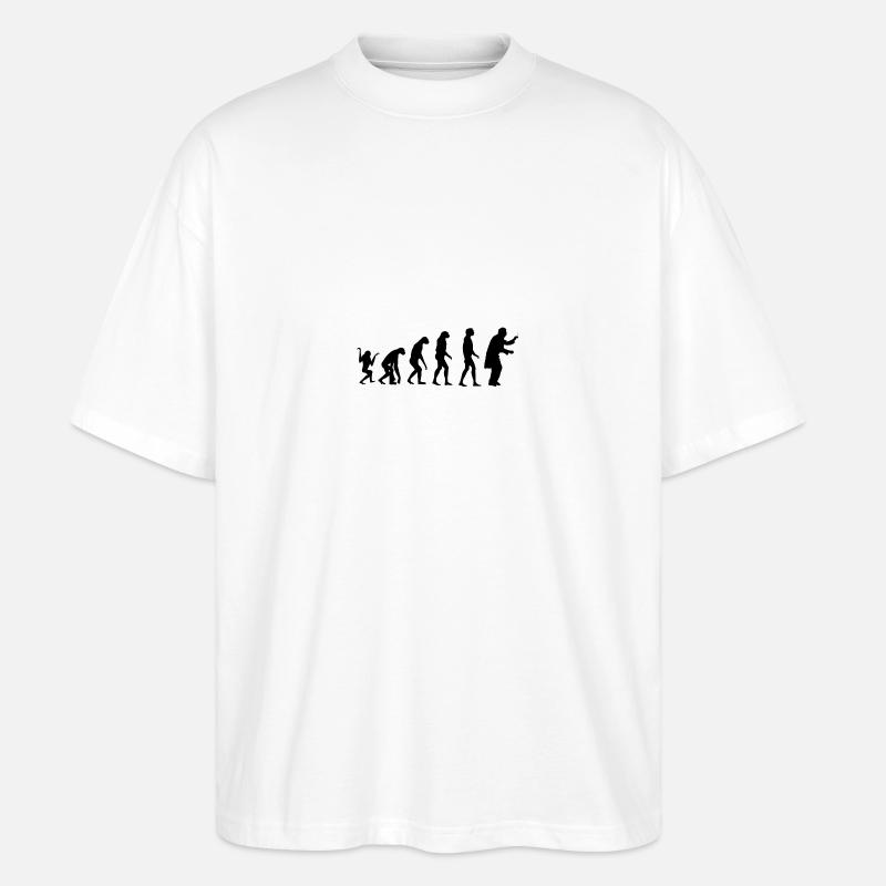 Evolution Conductor - Stanley/Stella Oversized Unisex Organic T-shirt Blaster 2.0 - white