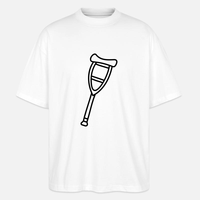 Béquille - T-shirt bio Blaster 2.0 coupe oversize Stanley/Stella Unisexe - blanc
