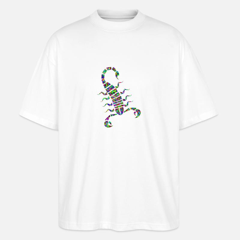 skorp 7 - Stanley/Stella Oversized Unisex Bio T-Shirt Blaster 2.0 - Weiß