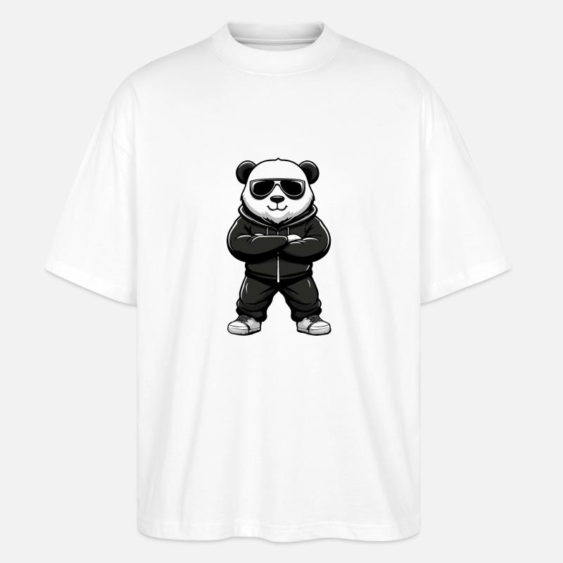panda - T-shirt bio Blaster 2.0 coupe oversize Stanley/Stella Unisexe - blanc