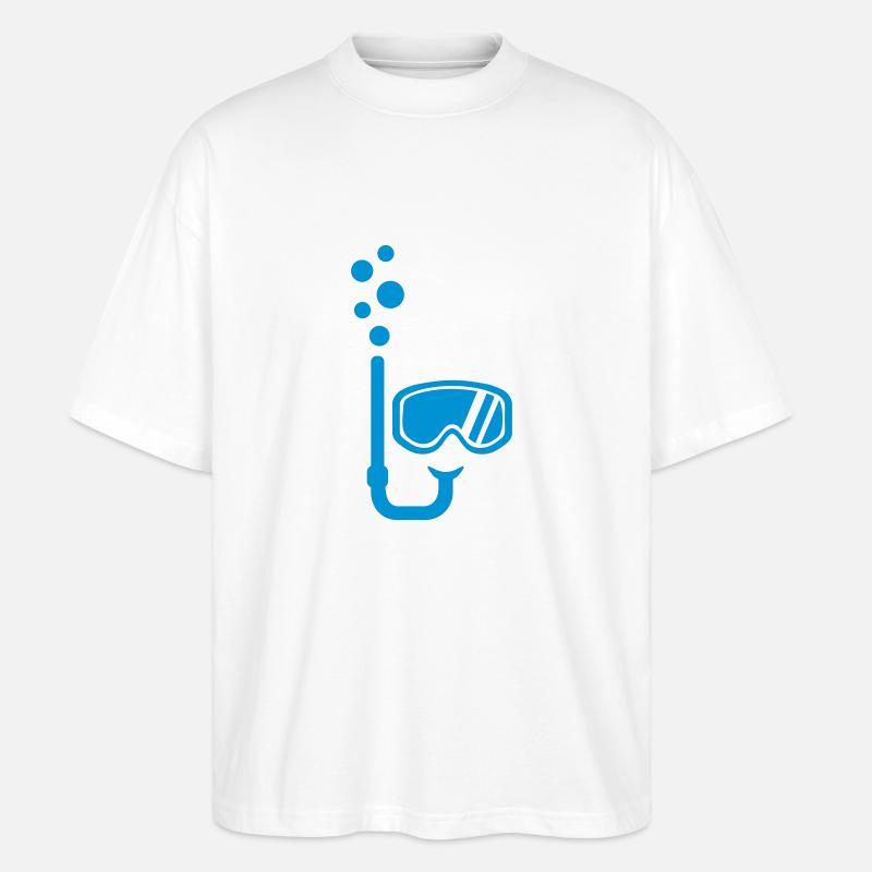 Schnorcheln - Stanley/Stella Oversized Unisex Bio T-Shirt Blaster 2.0 - Weiß