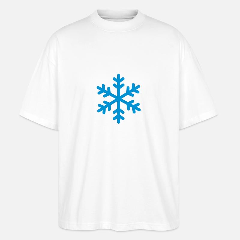 Schnee - Stanley/Stella Oversized Unisex Bio T-Shirt Blaster 2.0 - Weiß