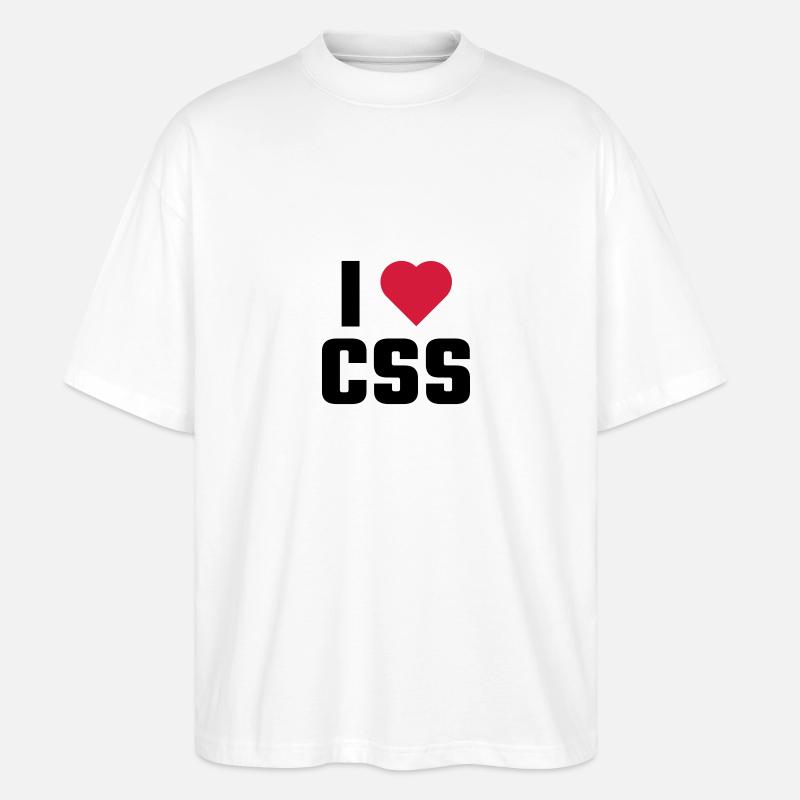 J'aime CSS - T-shirt bio Blaster 2.0 coupe oversize Stanley/Stella Unisexe - blanc