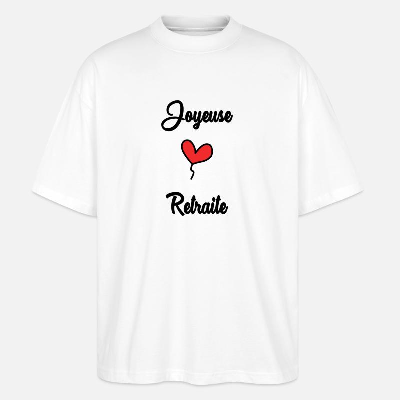 RUHESTAND - Stanley/Stella Oversized Unisex Bio T-Shirt Blaster 2.0 - Weiß