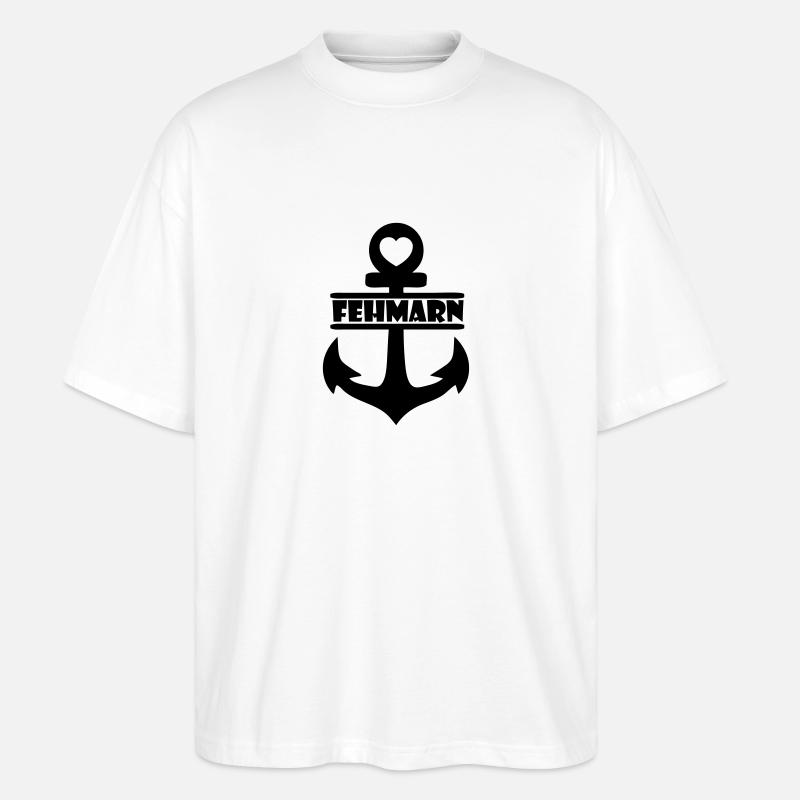Anker Fehmarn - Stanley/Stella Oversized Unisex Bio T-Shirt Blaster 2.0 - Weiß