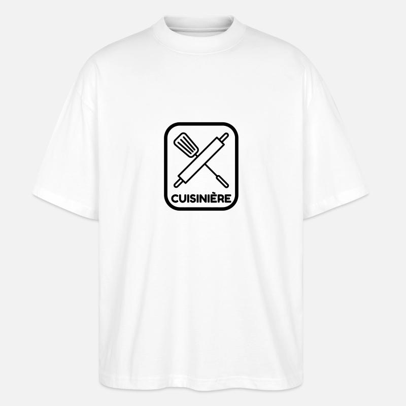 Koch / Kochen / Cooking / Chef - Stanley/Stella Oversized Unisex Bio T-Shirt Blaster 2.0 - Weiß