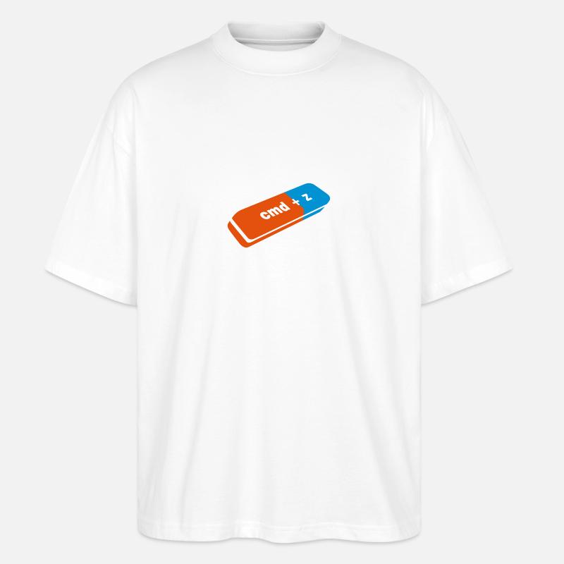 ratzer apfel - Stanley/Stella Oversized Unisex Bio T-Shirt Blaster 2.0 - Weiß