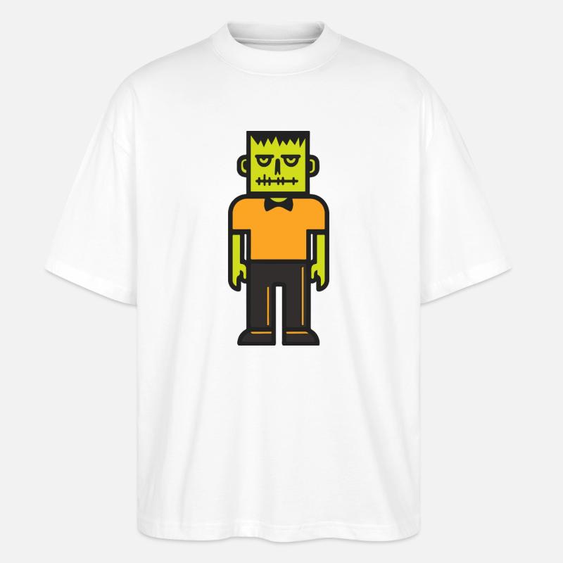 Zombie Halloween Comic Bunt - Stanley/Stella Oversized Unisex Bio T-Shirt Blaster 2.0 - Weiß