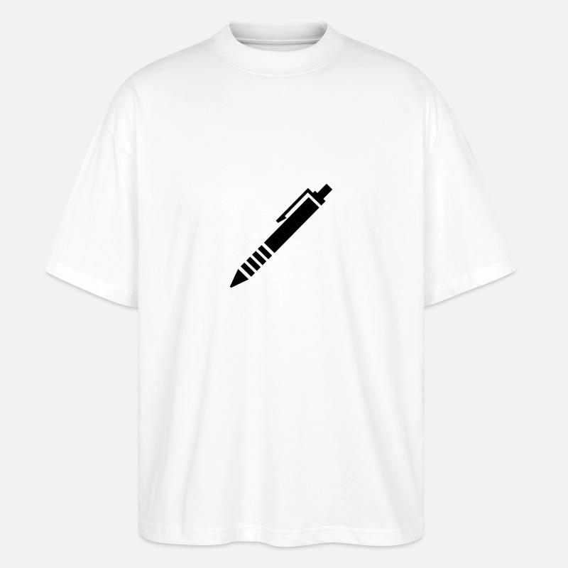 Stift - Stanley/Stella Oversized Unisex Bio T-Shirt Blaster 2.0 - Weiß