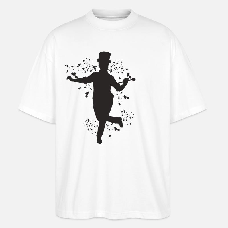 Stepptänzer Stepptanzen Kinder Stepptanz - Stanley/Stella Oversized Unisex Bio T-Shirt Blaster 2.0 - Weiß