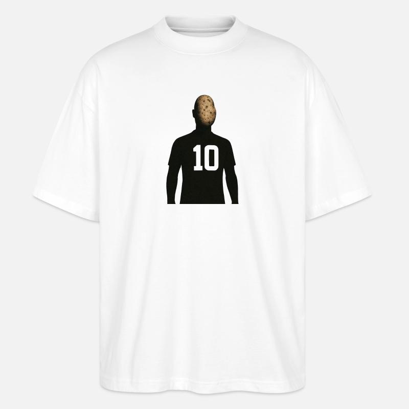 Footballeur à tête de patate - T-shirt bio Blaster 2.0 coupe oversize Stanley/Stella Unisexe - blanc