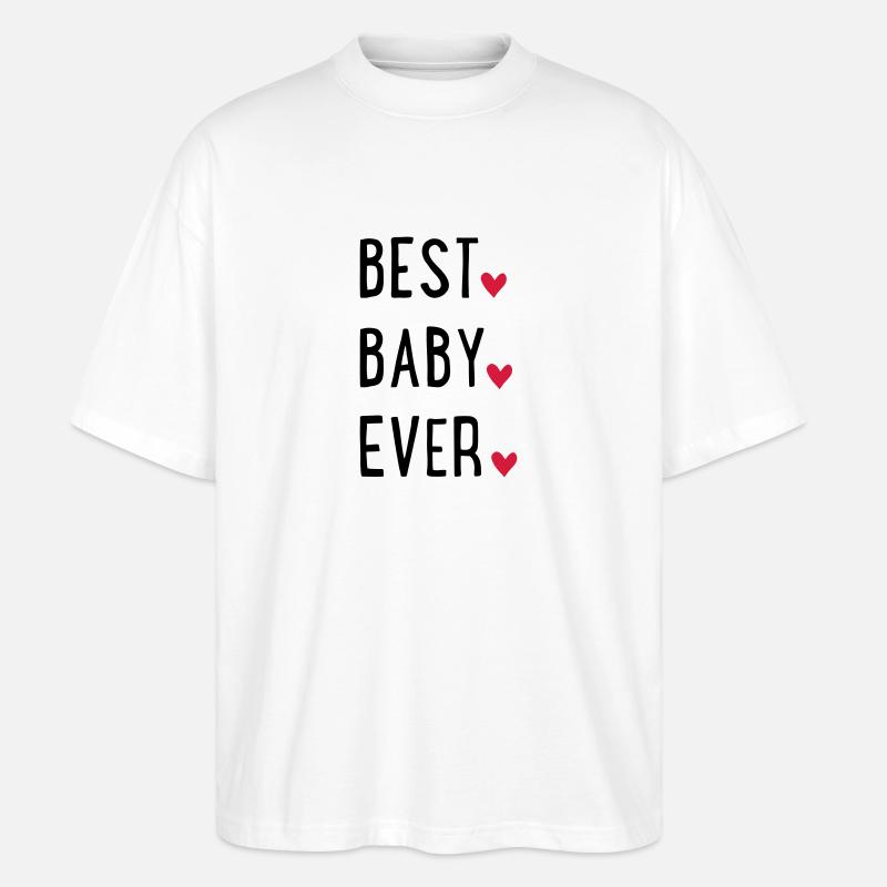 baby - Stanley/Stella Oversized Unisex Bio T-Shirt Blaster 2.0 - Weiß
