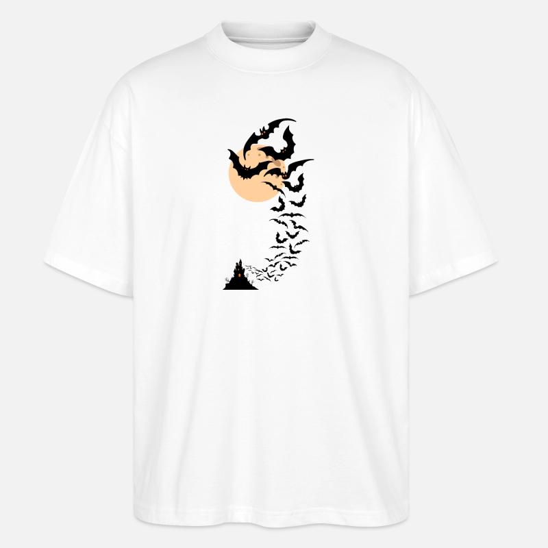 Halloween bats - Stanley/Stella Oversized Unisex Bio T-Shirt Blaster 2.0 - Weiß
