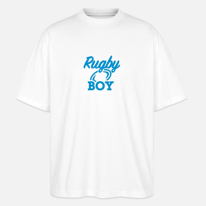 Rugby - Stanley/Stella Oversized Unisex Organic T-shirt Blaster 2.0 - white